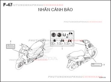 F47 – TEM CẢNH BÁO – HONDA LEAD 125 4VAL (K2T)