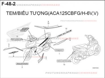 F48-2 – TEM XE (3) – HONDA AIR BLADE 125 2016 (K66)