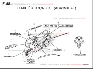 F48 – TEM XE – HONDA AIR BLADE 125-150 2020 (K1G-K1F)