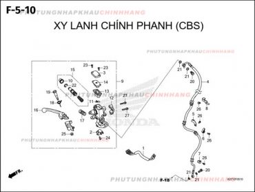 F5-10 – XY LANH CHÍNH PHANH (CBS) – HONDA LEAD 125 4VAL 2025 (K2TS)