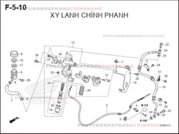 F5-10 – XY LANH CHÍNH PHANH TRƯỚC – HONDA LEAD 125 4VAL (K2T)