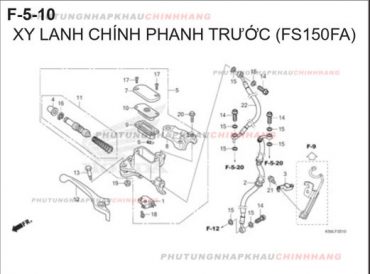 F5-10 – XY LANH CHÍNH PHANH TRƯỚC – HONDA WINNER X V2 2019 (K56L)