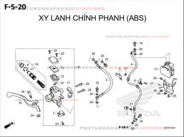 F5-20 – XY LANH CHÍNH PHANH (ABS) – HONDA LEAD 125 4VAL 2025 (K2TS)