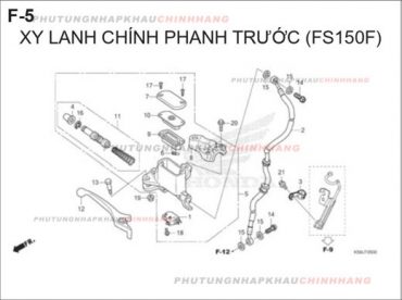 F5 – XY LANH CHÍNH PHANH TRƯỚC – HONDA WINNER X V2 2019 (K56L)