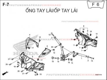 F7 – ỐP TAY LÁI – HONDA WINNER 150 V1 2016 (K56G)