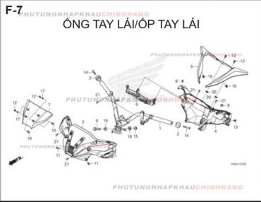 F7 – ỐP TAY LÁI – HONDA WINNER X V2 2019 (K56L)