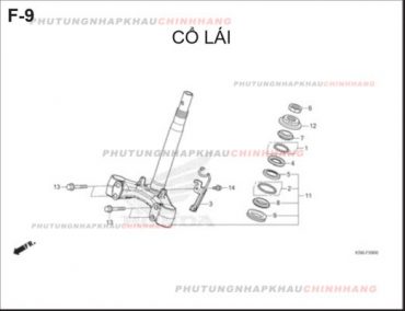 F9 – CỔ LÁI – HONDA WINNER X V2 2019 (K56L)