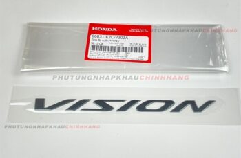 Tem chữ nổi Xám Đen Vision 110 2021-2024, Logo tem xe xám khói Vision K2C 2022-2023