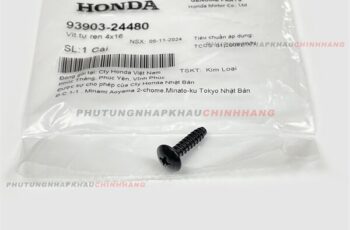 Ốc vít xoắn dàn áo xe Honda 4×16 chính hãng Honda, Vít tự ren, Ốc bắt dàn áo 4 ly xoắn