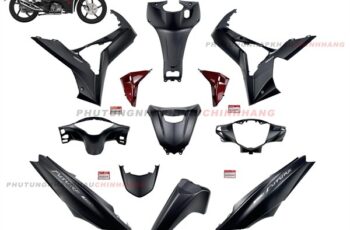 Bộ dàn áo Future Led 125 Fi 2019 màu Đen Nhám Đỏ phiên bản Vành Đúc, Bộ vỏ nhựa màu Fu led Fi 2018 2020 2021 2022 2023 2024 2025