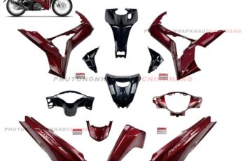 Bộ dàn áo Future Led 125 Fi 2020 2021 màu Đỏ Đô Đen phiên bản Vành Nan Hoa, Bộ vỏ nhựa màu Fu led Fi 2018 2019 2022 2023 2024 2025