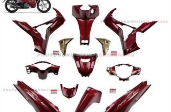 Bộ dàn áo Future Led 125 Fi 2020 2021 màu Đỏ Đô Nâu phiên bản Vành Đúc, Bộ vỏ nhựa màu Fu led Fi 2018 2019 2022 2023 2024 2025