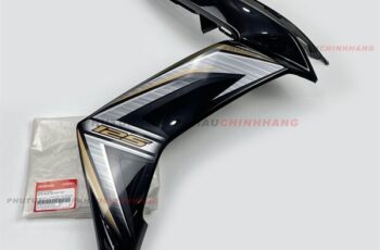 Cánh yếm Air Blade 125 2014 màu Đen Bóng bên Phải tem Đồng, Cánh bửng Yếm trước AB 125 K27 2013 2015