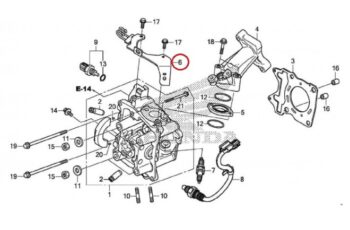 Pát giữ dây bơm xăng Air Blade 125 K66, Giá bắt ống dẫn xăng AB 125 2016 2017 2018 2019