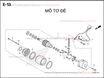 E13 – MÔ TƠ ĐỀ – HONDA FUTURE 125 2018 (K73)