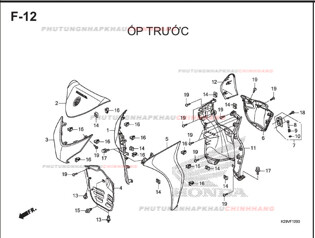 F12 – ỐP TRƯỚC – HONDA SH MODE 125 (K29M)