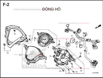 F2 – ĐỒNG HỒ – HONDA LEAD 125 2017 (K12V)