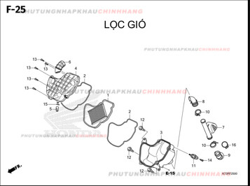 F25 – LỌC GIÓ – HONDA FUTURE 125 2018 (K73)