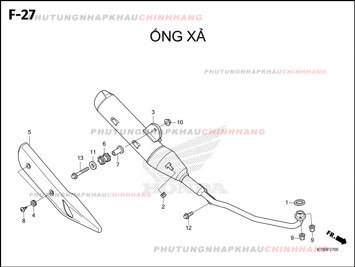 F27 – ỐNG XẢ – HONDA FUTURE 125 2018 (K73)