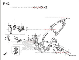 F42 – KHUNG XE – HONDA SH MODE 125 (K29M)