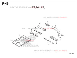 F46 – DỤNG CỤ – HONDA SH MODE 125 (K29M)