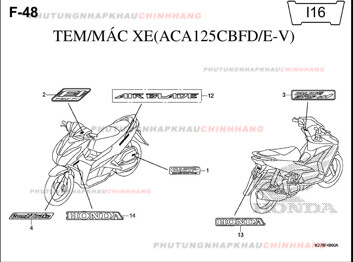 F48 – TEM XE – HONDA AIR BLADE 125 2013 (K27)