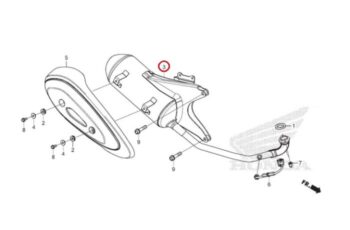 Pô xe Sh Mode 125 4 val 2021 2022 2023 2024 2025, Ống xả Sh Mode 4 val K1N