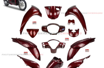 Dàn áo Sh Mode 125 2016 2017 2018 màu Đỏ Đô (13 món), Bộ nhựa màu xe Sh Mode 2 val 2013 2014 2015 2019 2020