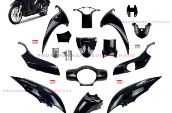 Dàn áo Sh Mode 125 màu Xanh Đen bản Thể Thao 2021, Tiêu Chuẩn 2022 (16 món), Bộ vỏ nhựa màu Sh Mode 4 val 2023 2024