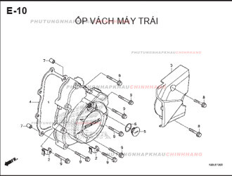 E10 – ỐP VÁCH MÁY TRÁI – HONDA WAVE RSX 110 (K90J)
