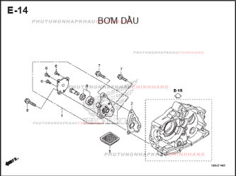 E14 – BƠM DẦU – HONDA WAVE RSX 110 (K90J)