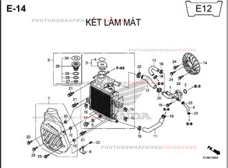 E14 – KÉT LÀM MÁT – HONDA LEAD 125 (K12)