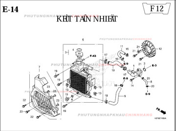 E14 – KÉT TẢN NHIỆT – SH 125-150 (K01-K02)