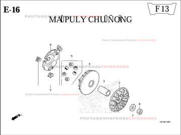E16 – MÁ PULY CHỦ ĐỘNG – SH 125-150 (K01-K02)
