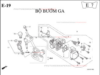 E19 – BỘ BƯỚM GA – HONDA LEAD 110 (GGE)