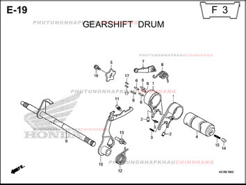 E19 – HEO SỐ – HONDA BLADE 110 (K57)