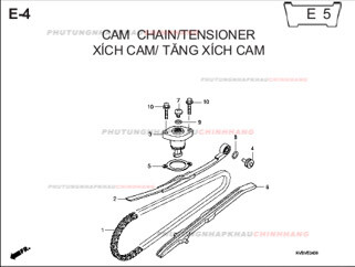E4 – XÍCH CAM – HONDA CLICK 110 (KVB)