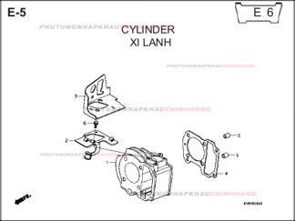E5 – XY LANH – HONDA CLICK 110 (KVB)
