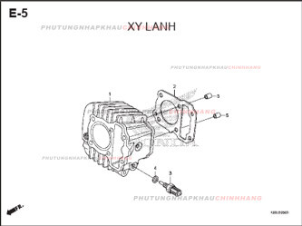 E5 – XY LANH – HONDA WAVE RSX 110 (K90J)