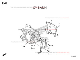 E6 – XY LANH – HONDA SH 125-150 (K77-K78)