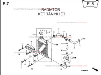E7 – KÉT TẢN NHIỆT – HONDA CLICK 110 (KVB)