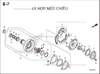 E7 – LY HỢP MỘT CHIỀU – HONDA WAVE RSX 110 (K90J)