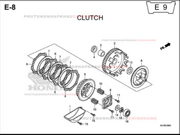 E8 – LY HỢP – HONDA BLADE 110 (K57)