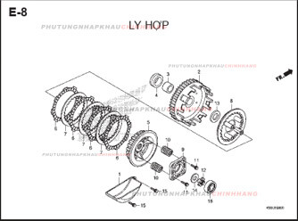 E8 – LY HỢP – HONDA WAVE RSX 110 (K90J)