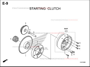 E9 – LY HỢP KHỞI ĐỘNG – FUTURE 125 (KYZ)
