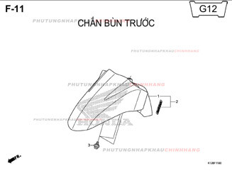 F11 – CHẮN BÙN TRƯỚC – HONDA LEAD 125 (K12)