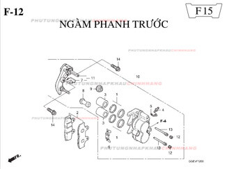F12 – NGÀM PHANH TRƯỚC – HONDA LEAD 110 (GGE)