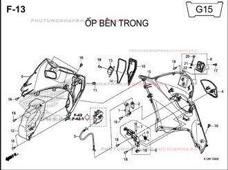 F13 – ỐP BÊN TRONG – HONDA LEAD 125 (K12)