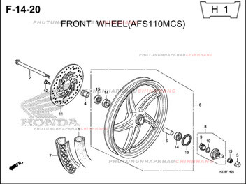 F14-20 – BÁNH TRƯỚC – HONDA BLADE 110 (K57)