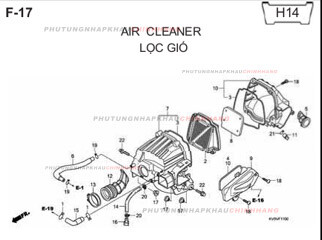 F17 – LỌC GIÓ – HONDA CLICK 110 (KVB)
